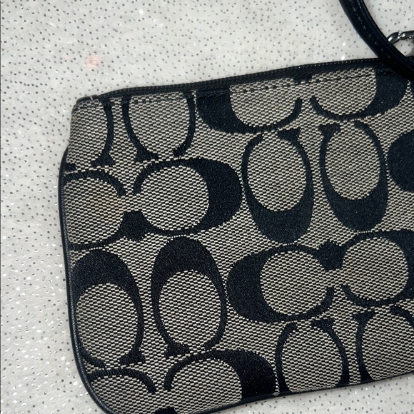 Coach Black and Cream Patterned Wristlet - Picture 7 of 7